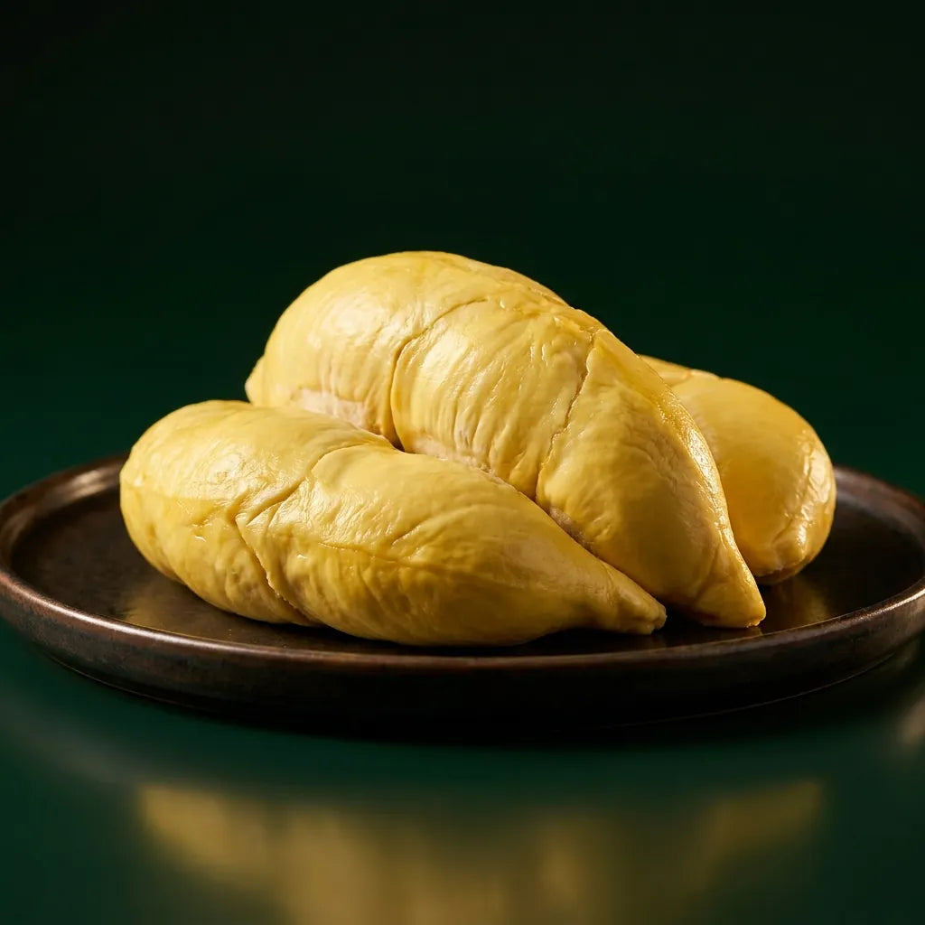 Musang King pulp on a plate